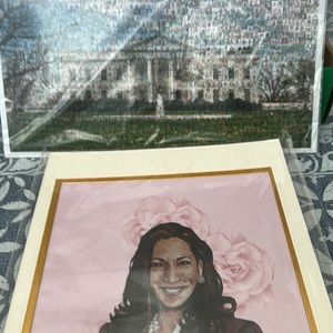 2-8x10 pics of Vice Pres & the White House. Both representing AKA Sorority, Inc!
